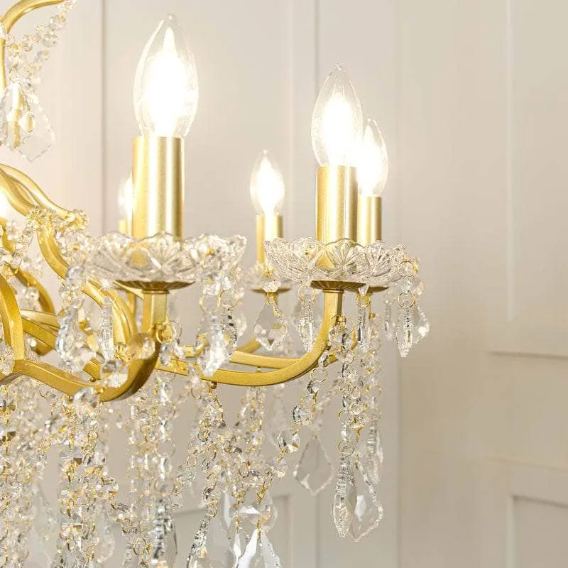 Delaware Large Chandelier Gold