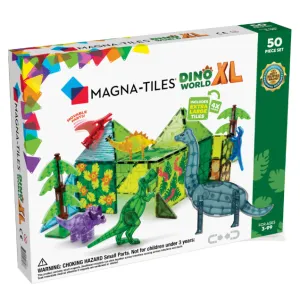 Dino World XL 50 Piece Set by Magna-Tiles