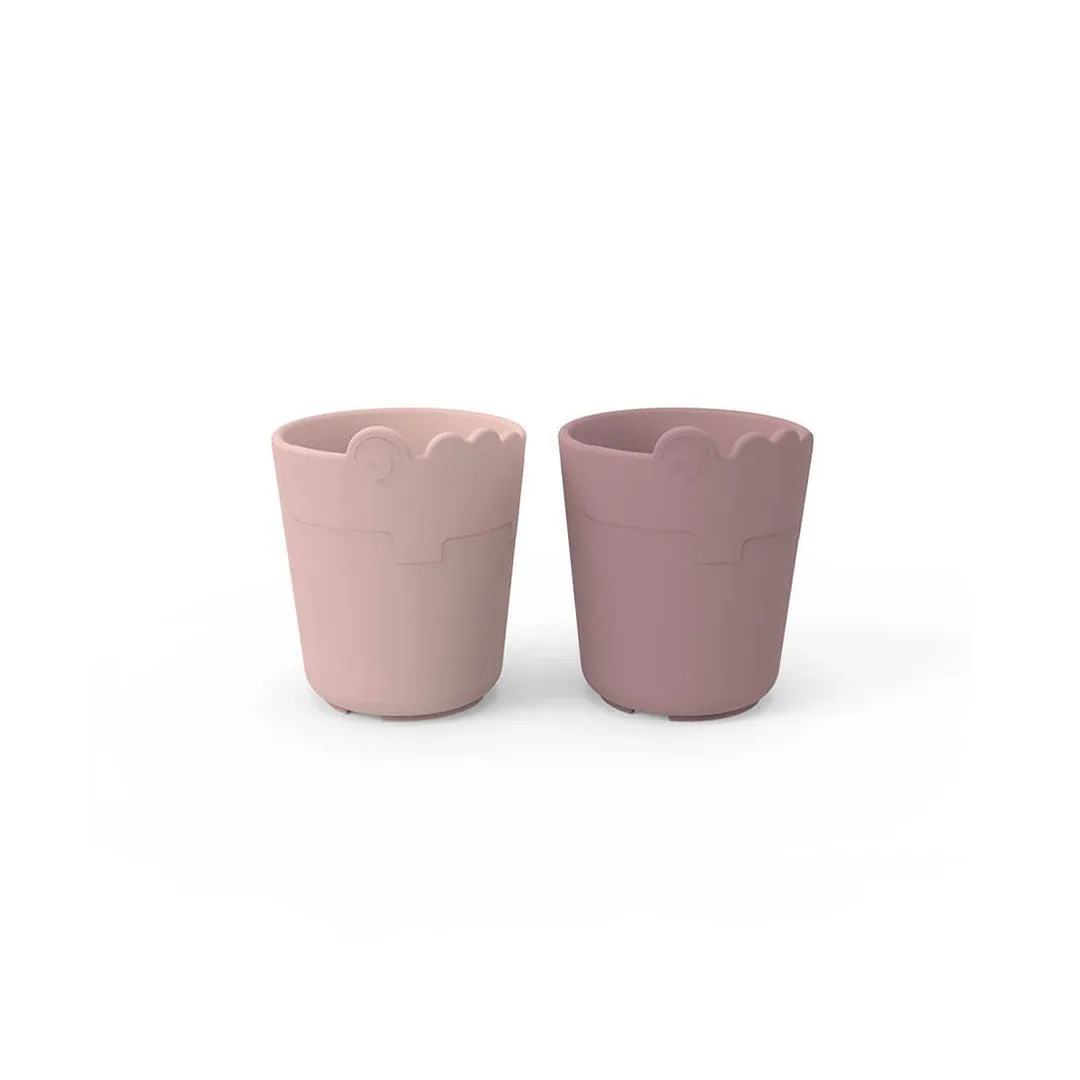 Done by Deer Kiddish Mini Mug - 2 Pack - Powder - Croco