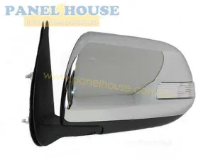 Door Mirror LEFT Chrome Electric With Blinker Fits Toyota Hilux 2011-2014