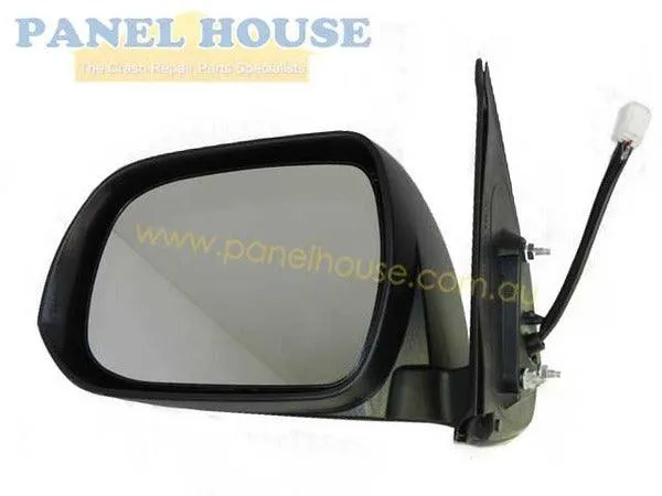 Door Mirror LEFT Chrome Electric With Blinker Fits Toyota Hilux 2011-2014