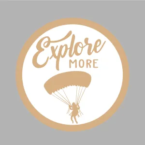DOTME Travel Explore Mor Adventure Theme Wooden With Vinyl Sticker Decorative Wall Décor Home House Boys Kids Girls Bedroom Living Room House Hall DIY Art 8 INCH (White)