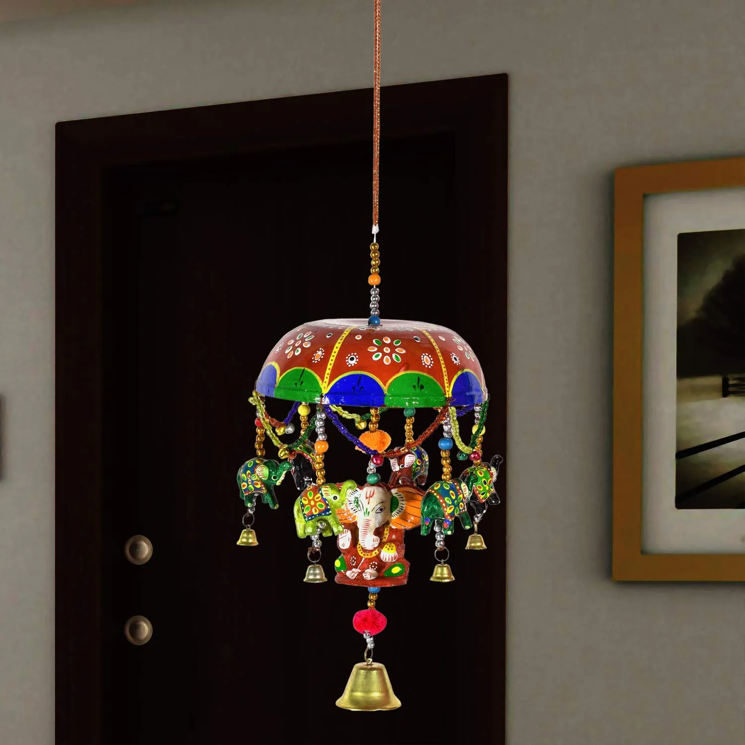 DreamKraft Paper Mache Decorative Handcrafted Artisanal Wind Chimes for Perfect for Home Garden, Patio, and Backyard Decor