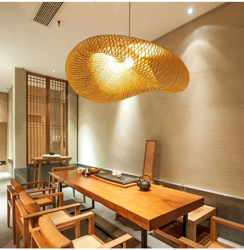 EcoLantern - Vintage Bamboo LED Pendant Lamp