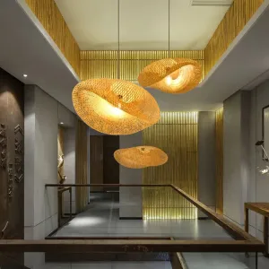 EcoLantern - Vintage Bamboo LED Pendant Lamp