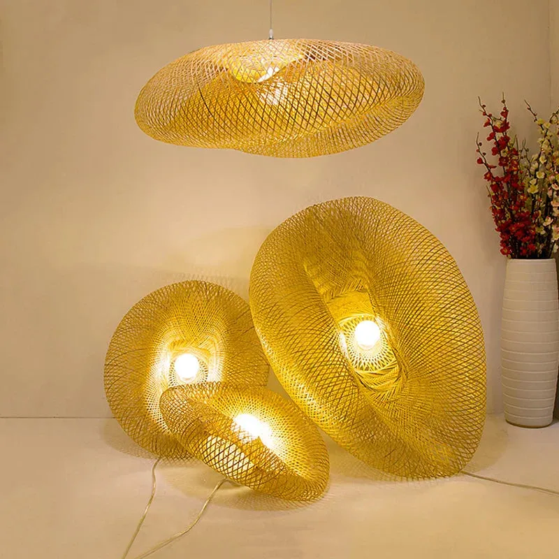 EcoLantern - Vintage Bamboo LED Pendant Lamp