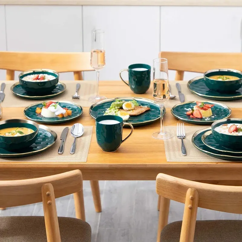Elegant Handmade Stoneware Dinnerware Set