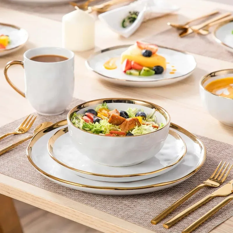 Elegant Handmade Stoneware Dinnerware Set