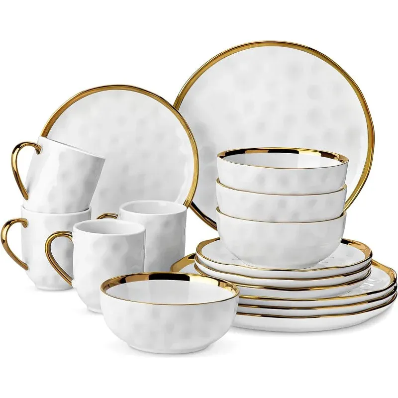 Elegant Handmade Stoneware Dinnerware Set