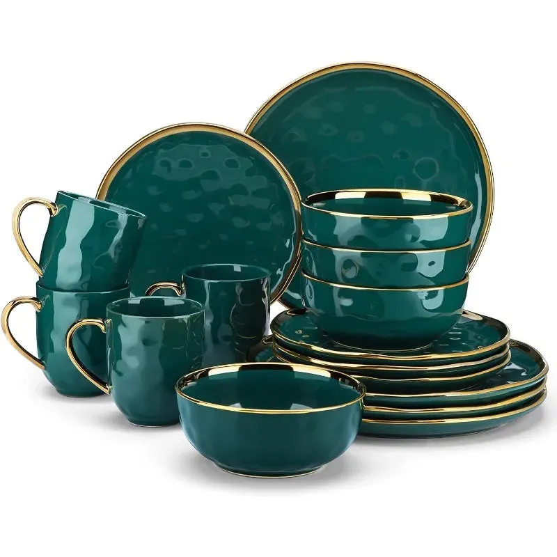 Elegant Handmade Stoneware Dinnerware Set