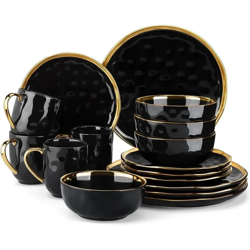Elegant Handmade Stoneware Dinnerware Set