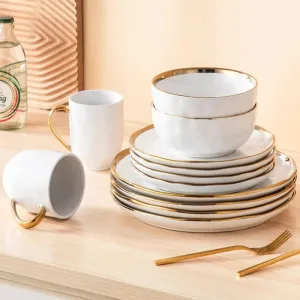 Elegant Handmade Stoneware Dinnerware Set