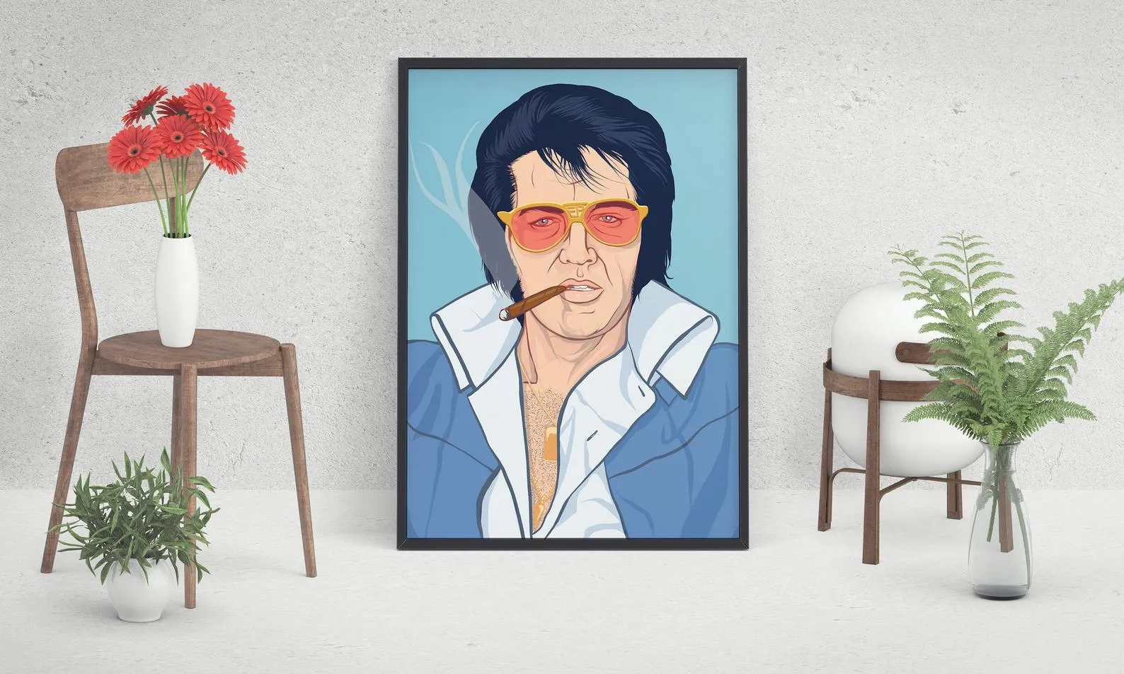 Elvis Presley Poster, Custom Music Print, Music Poster, Custom Poster, Home Decor, Wall Hangings, American Rock And Roll Star