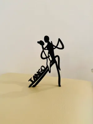 EROTNGO Tango-Inspired Tabletop Figure: Minimalist Sculpture for Home or Office Décor and Gifting