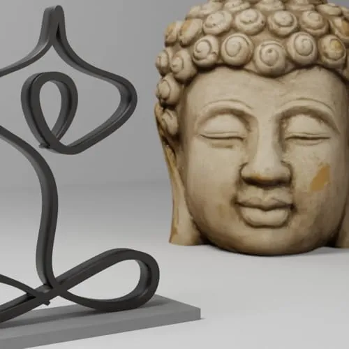EROTNGO Yoga Lover Decor - Minimalist Meditation Statue and Peace Sculpture | Unique Figurine for Shelf and Wall Gifts | Zen Home Decor, Relaxation Accent, Spiritual Art, Mindfulness Decor