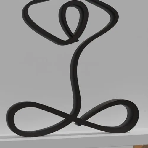 EROTNGO Yoga Lover Decor - Minimalist Meditation Statue and Peace Sculpture | Unique Figurine for Shelf and Wall Gifts | Zen Home Decor, Relaxation Accent, Spiritual Art, Mindfulness Decor
