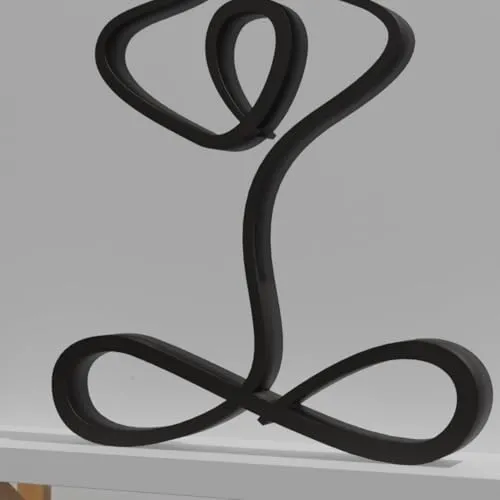 EROTNGO Yoga Lover Decor - Minimalist Meditation Statue and Peace Sculpture | Unique Figurine for Shelf and Wall Gifts | Zen Home Decor, Relaxation Accent, Spiritual Art, Mindfulness Decor