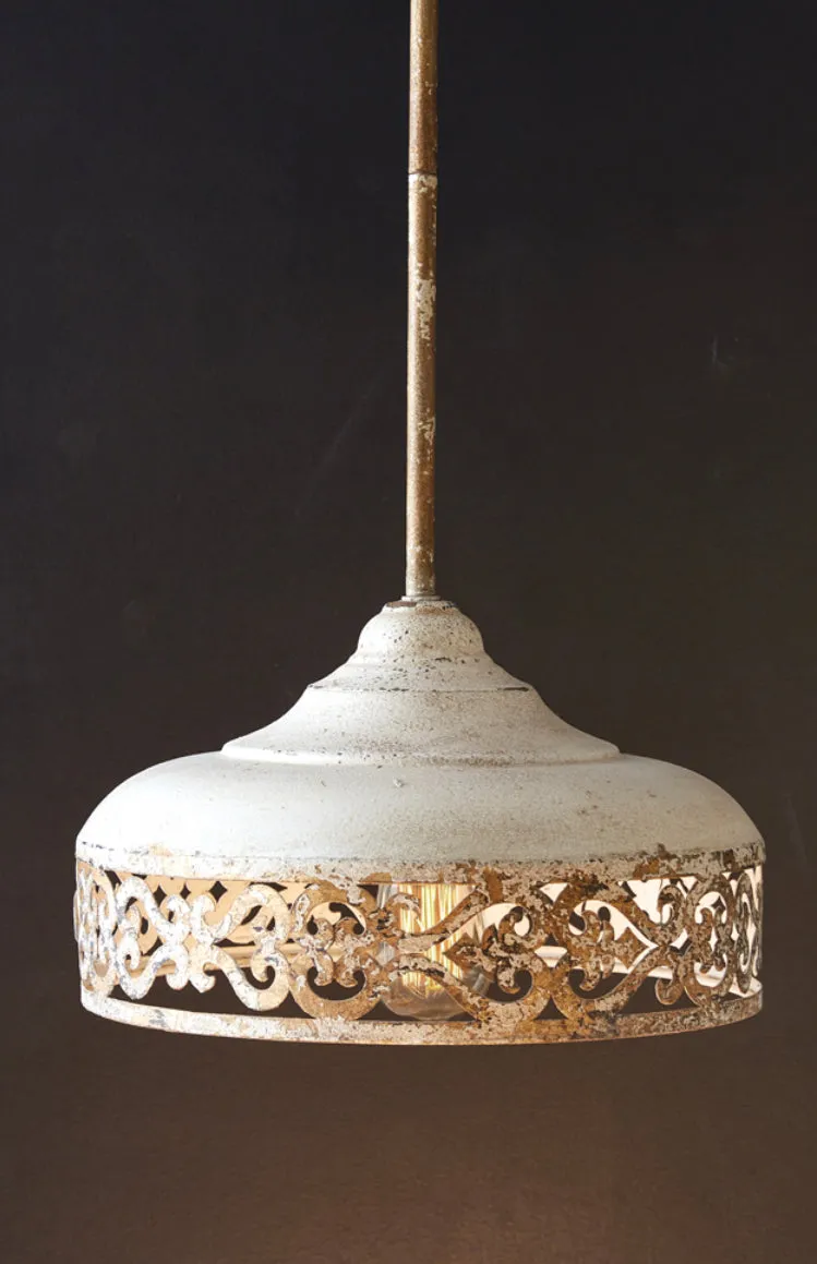 Farmhouse Style ~ Distressed Pendant Light
