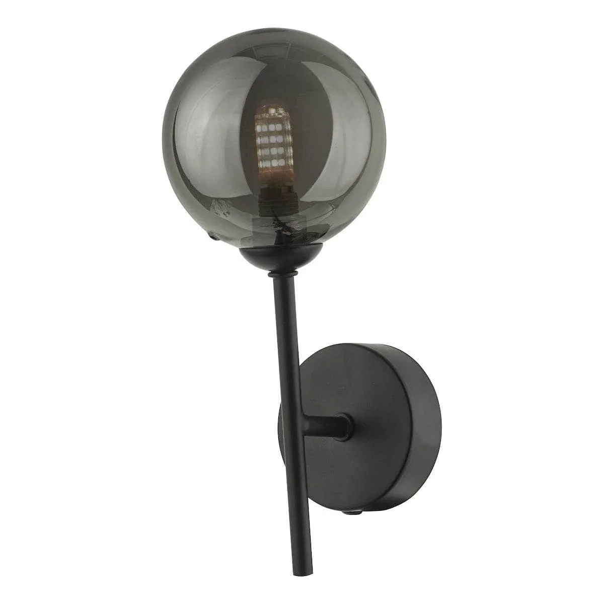 Ferrol Smoked Glass Wall Light