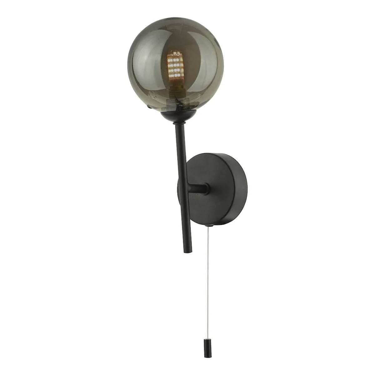 Ferrol Smoked Glass Wall Light
