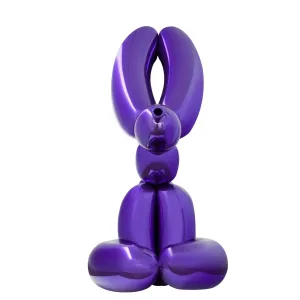 FINEST Custom Purple Balloon Bunny Fiberglass Sculpture FF-032
