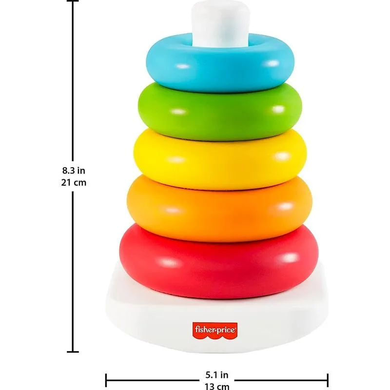 Fisher Price Rock-a-Stack ECO Classic Ring Stacking Baby Toy
