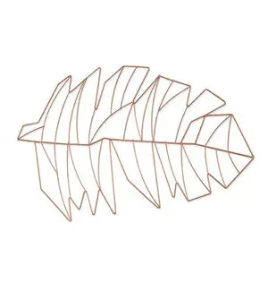 Frosted Metal Palm Placemat