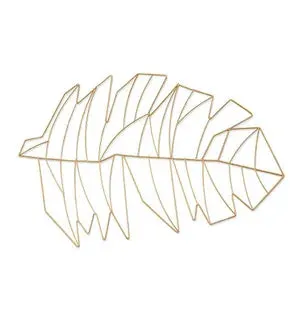 Frosted Metal Palm Placemat