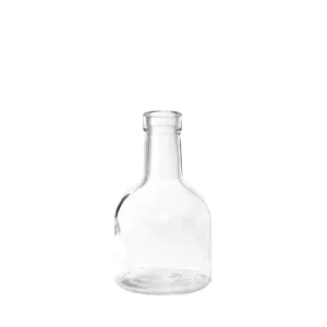 Glass Vintage Bottle Bud Vase (3.3TDx8.4BDx15cmH) Clear