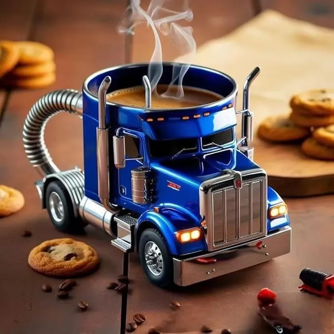 Handcrafted Semi Truck Coffee Mug