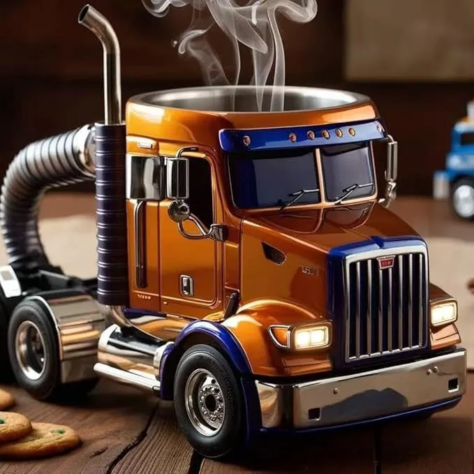 Handcrafted Semi Truck Coffee Mug