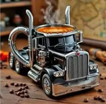Handcrafted Semi Truck Coffee Mug