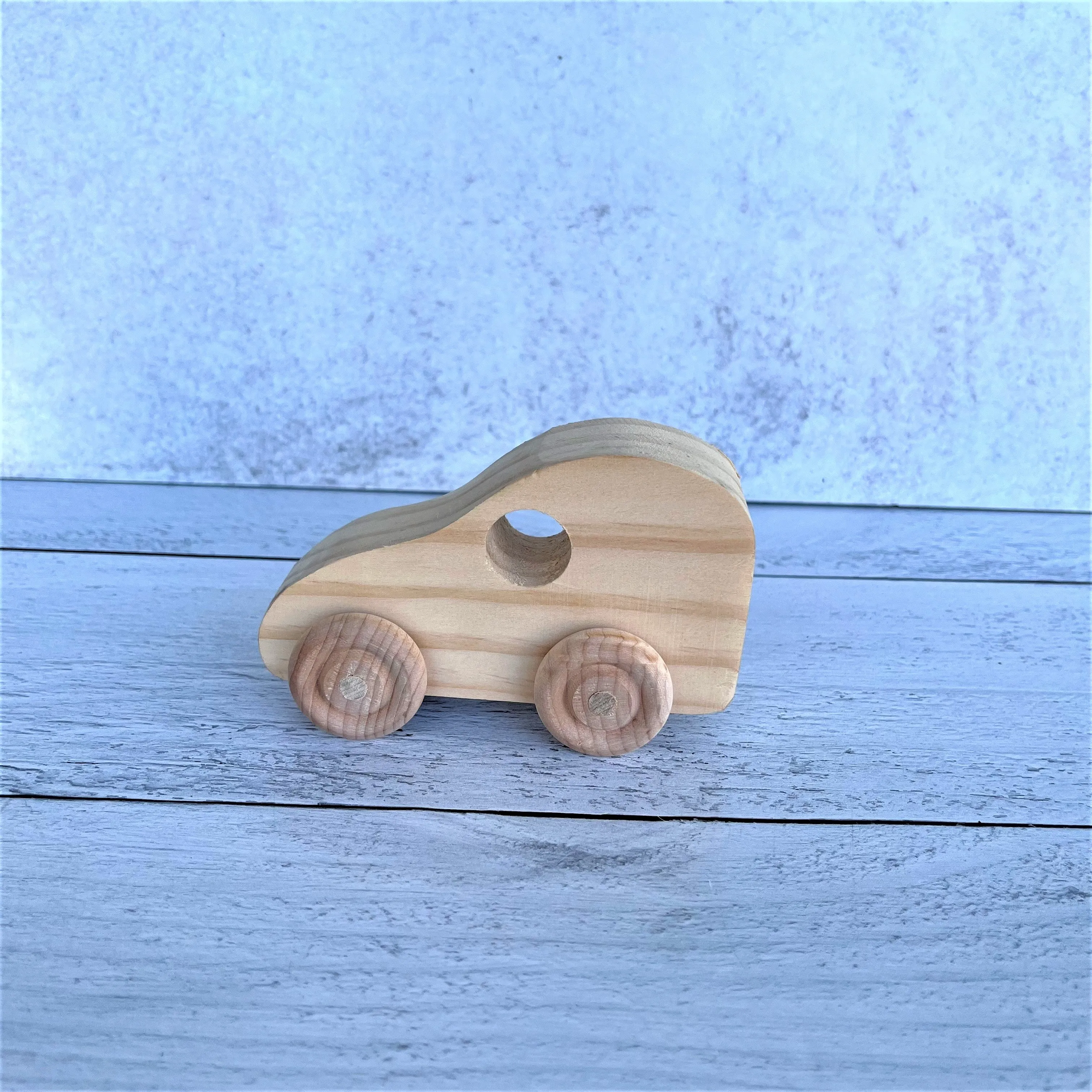 Handcrafted Wooden Baby Toys - Mini Vehicles