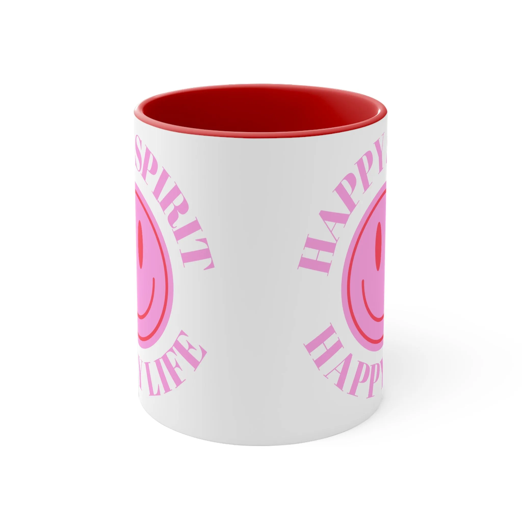 Happy Spirit Happy Life Aesthetic Mug, Smiley Face Mug, Trendy Coffee Mug, Tumblr Mug, Aesthetic Happy Life Gift, Aesthetic Happy Life