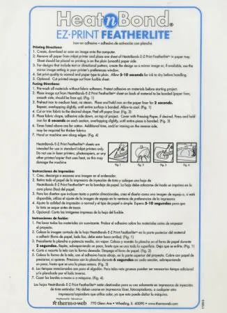 Heat N Bond EZ-Print Featherlite Iron-on Adhesive