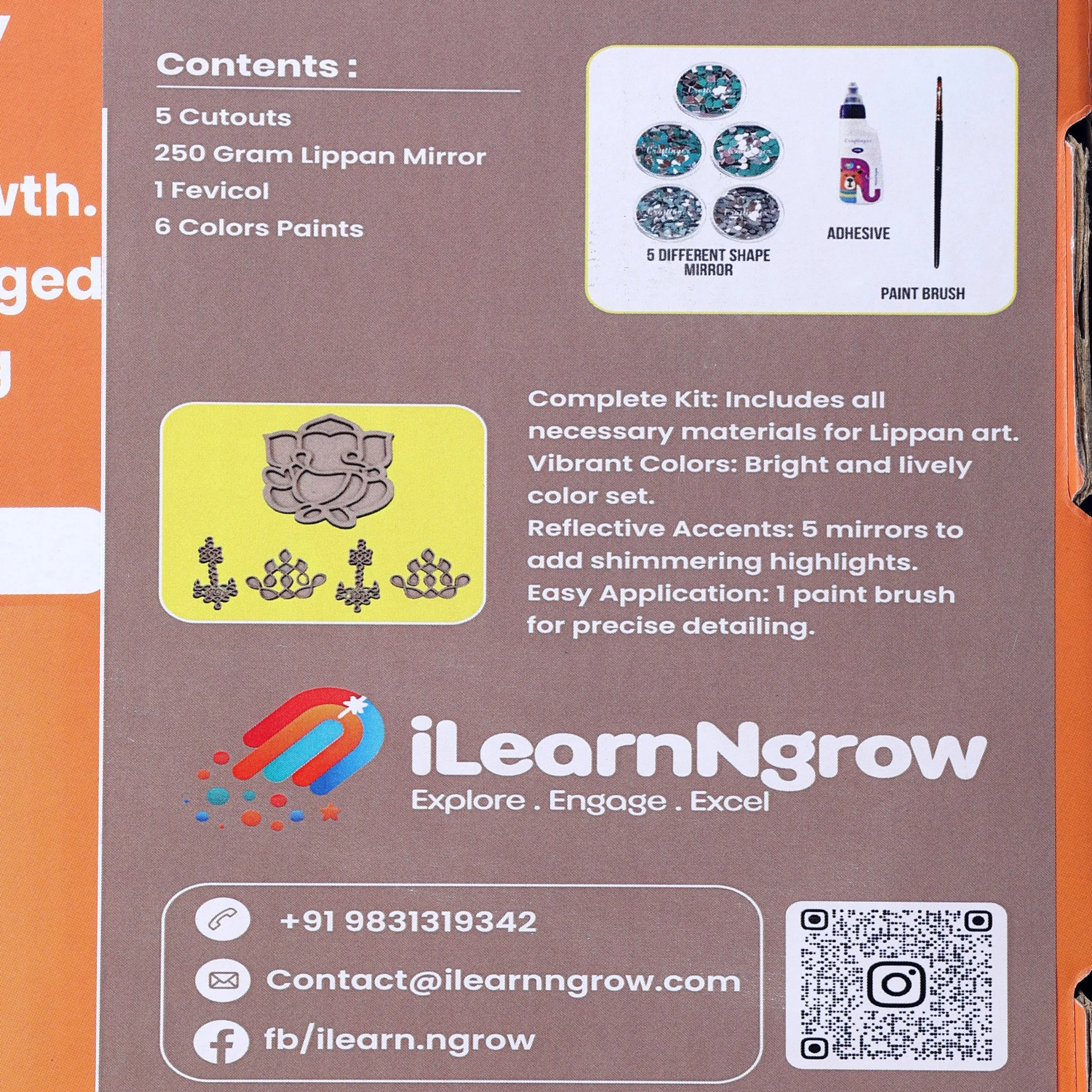 iLearnNgrow DIY Lippan Art Kit