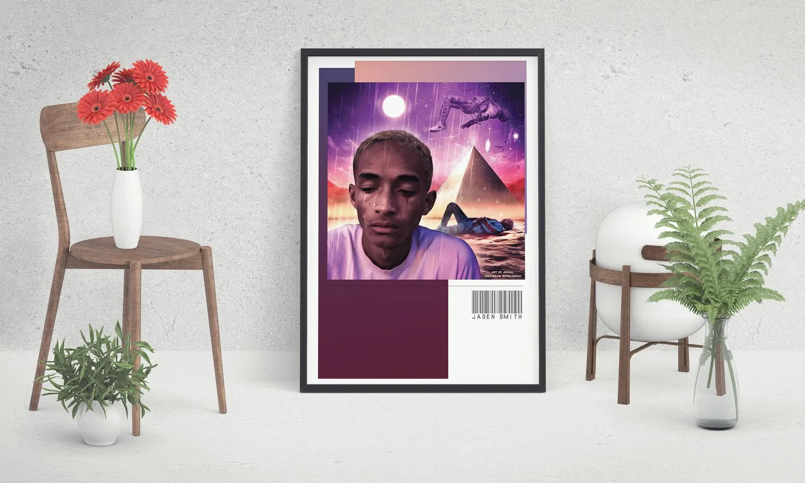 Jaden Smith Erys Poster, Custom Music Print, Music Poster, Custom Poster, Home Decor, Wall Hangings, Actor And Rapper Jaden Smith