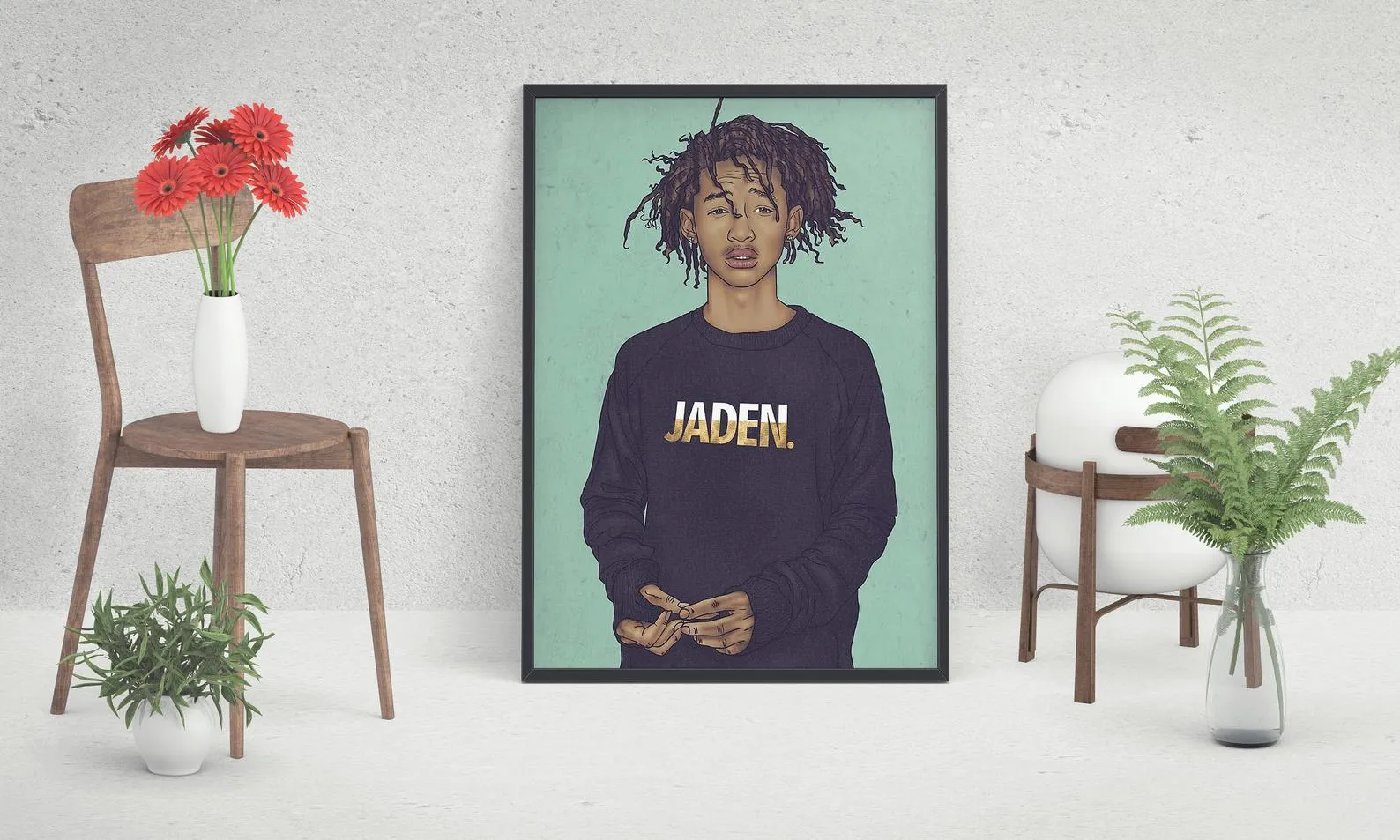 Jaden Smith Poster, Custom Music Print, Music Poster, Custom Poster, Home Decor, Wall Hangings, Actor And Rapper Jaden Smith