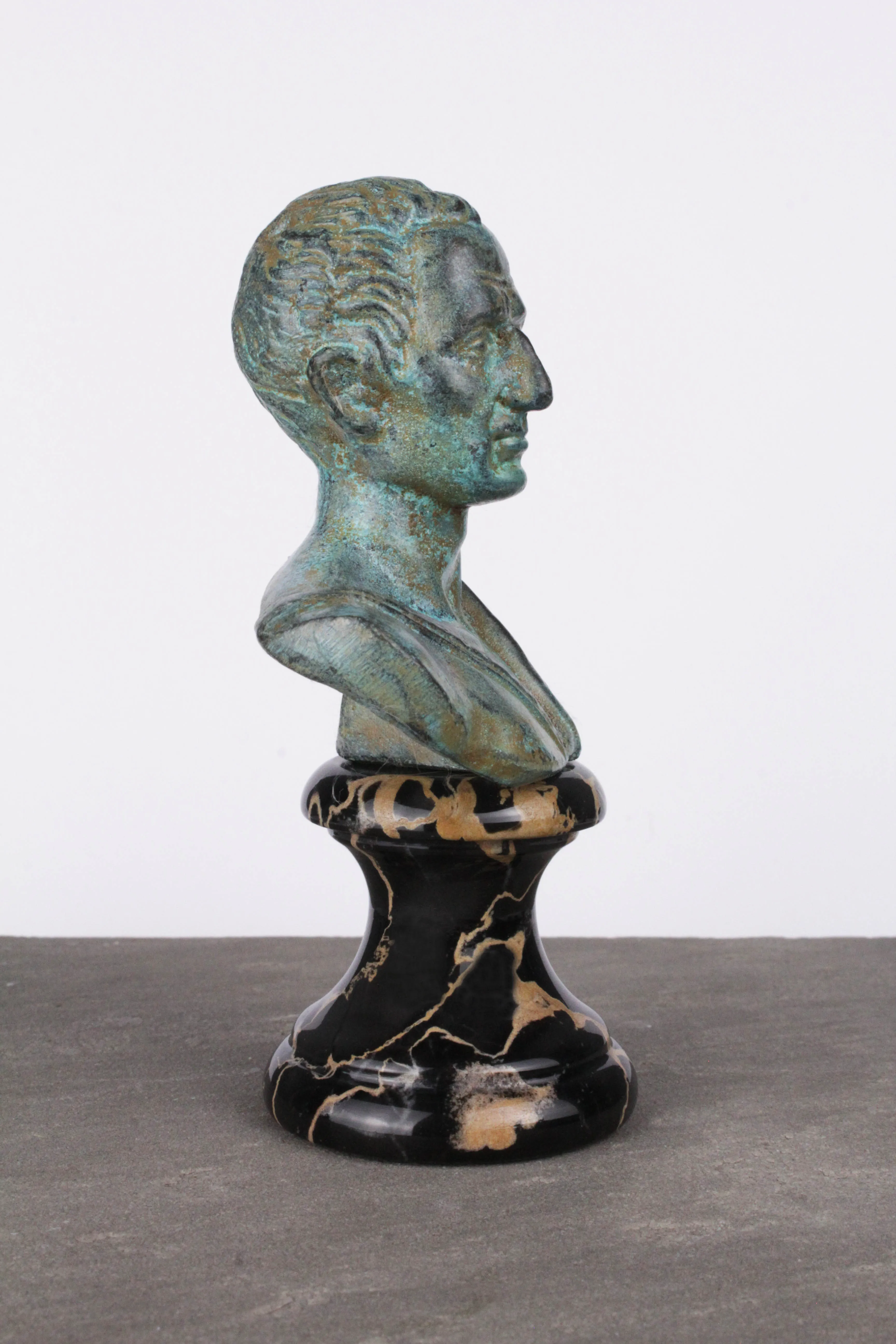 Julius Caesar Bust (Green Bronze)