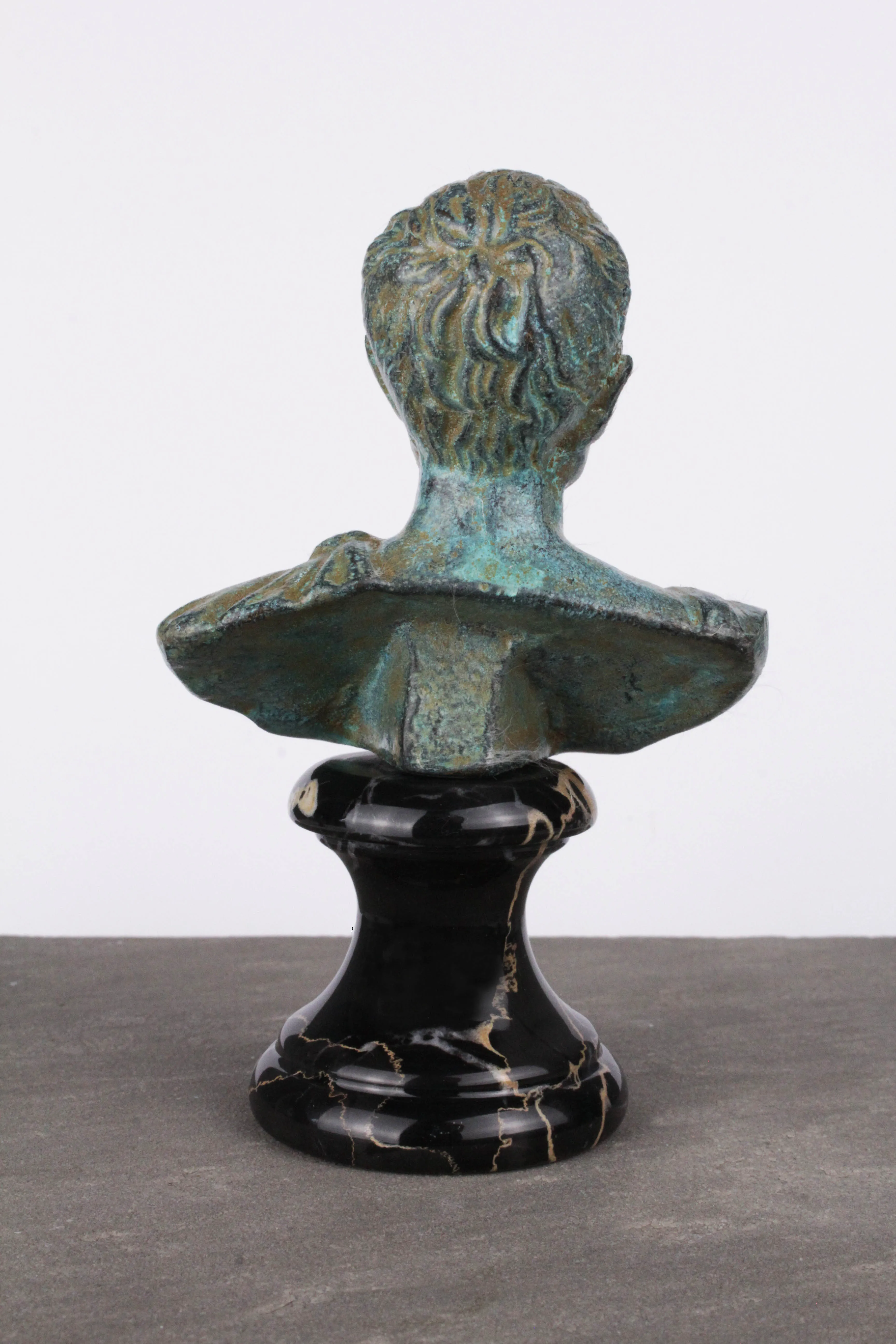 Julius Caesar Bust (Green Bronze)
