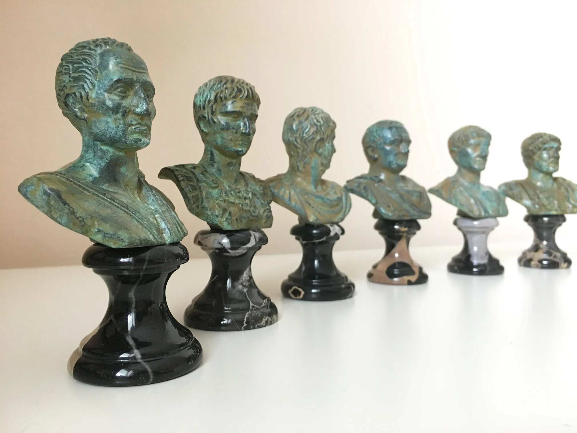 Julius Caesar Bust (Green Bronze)