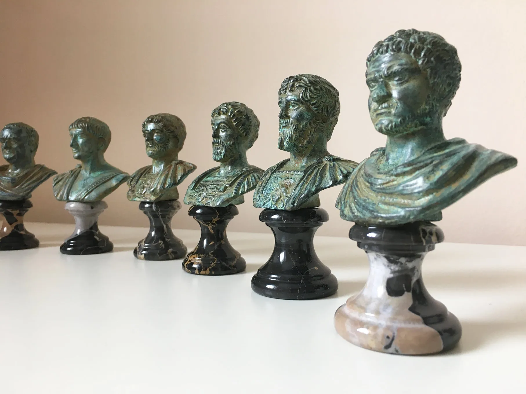 Julius Caesar Bust (Green Bronze)