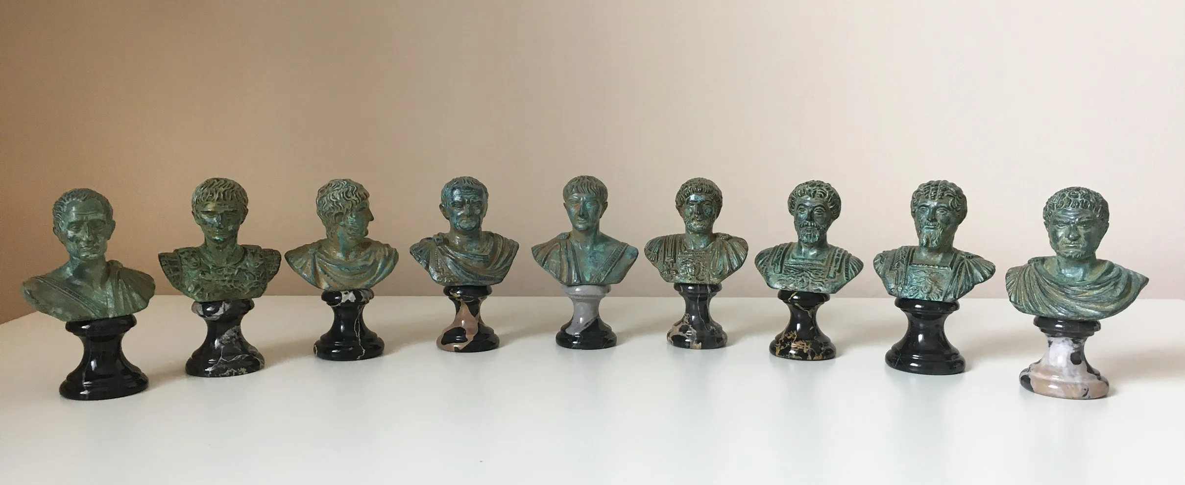 Julius Caesar Bust (Green Bronze)