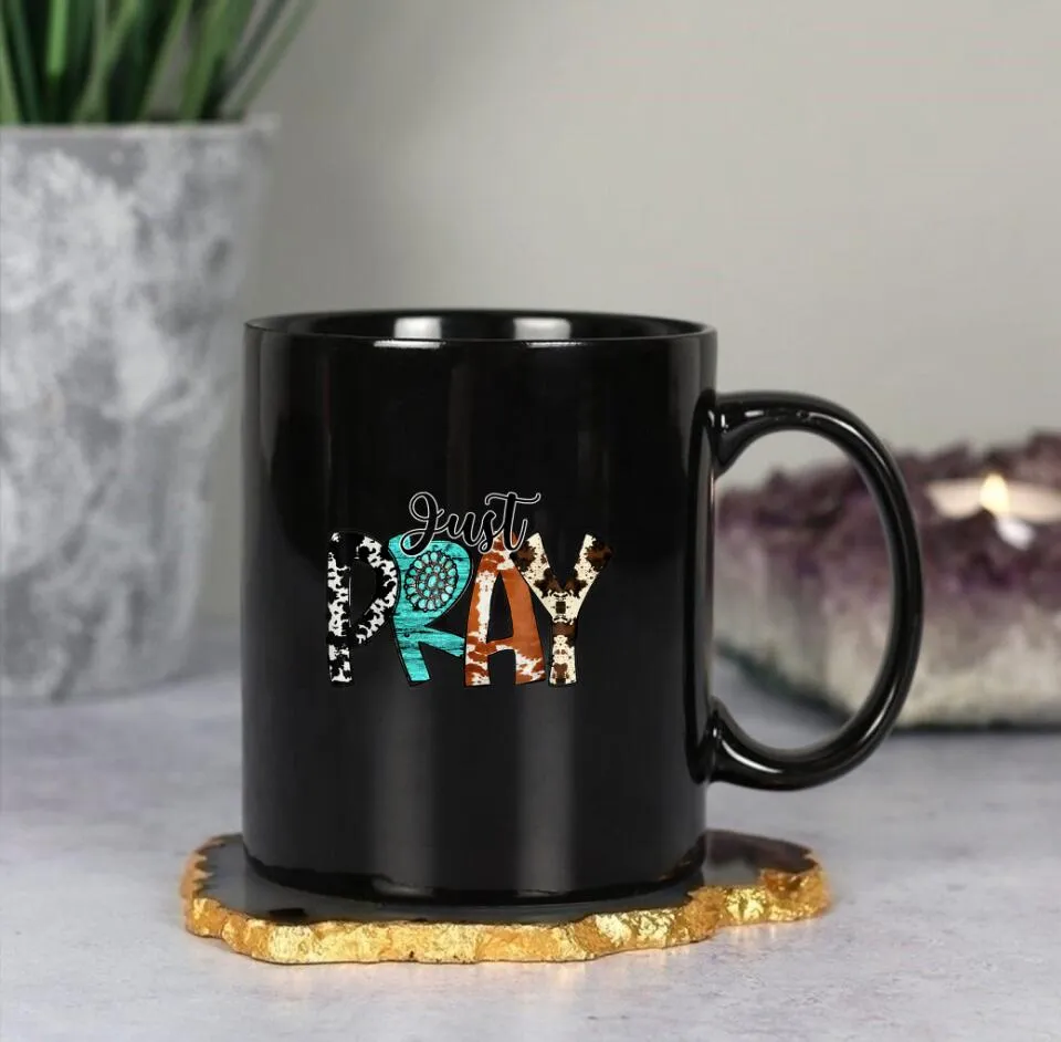 Just Pray - Christian Coffee Mugs - Bible Verse Mugs - Scripture Mugs - Religious Faith Gift - Ciaocustom