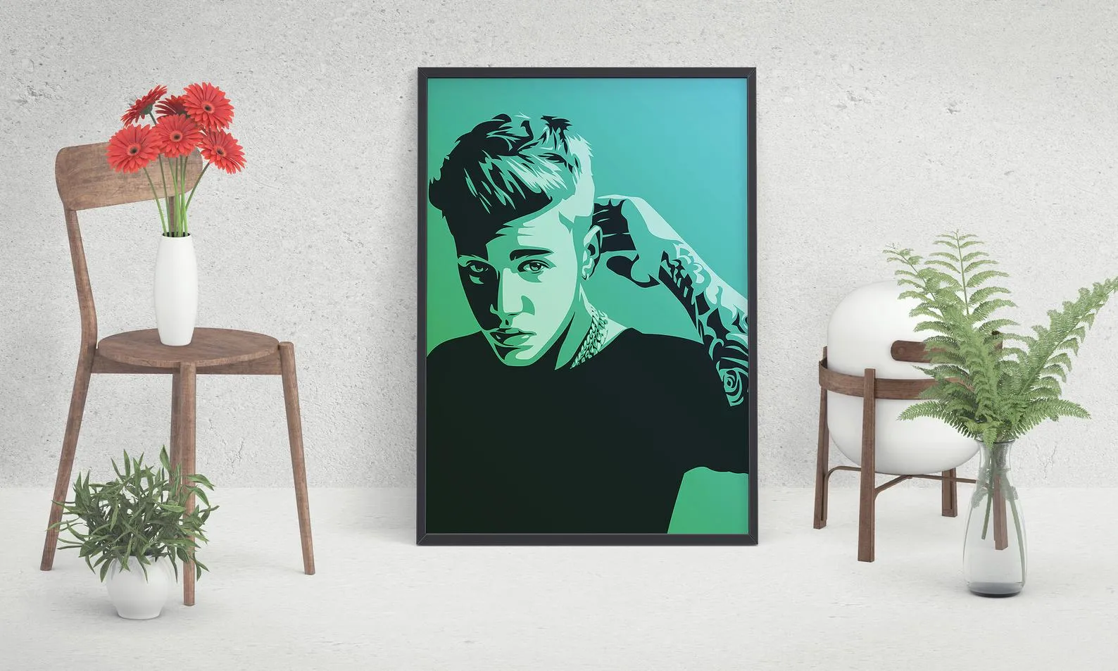 Justin Bieber Poster, Custom Music Print, Music Poster, Custom Poster, Home Decor, Wall Hangings, Pop Star, Singer Print