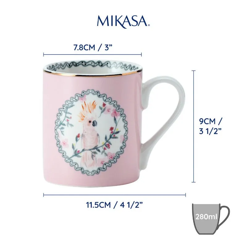 KitchenCraft Mikasa Can Mug Cockatoo 280ml