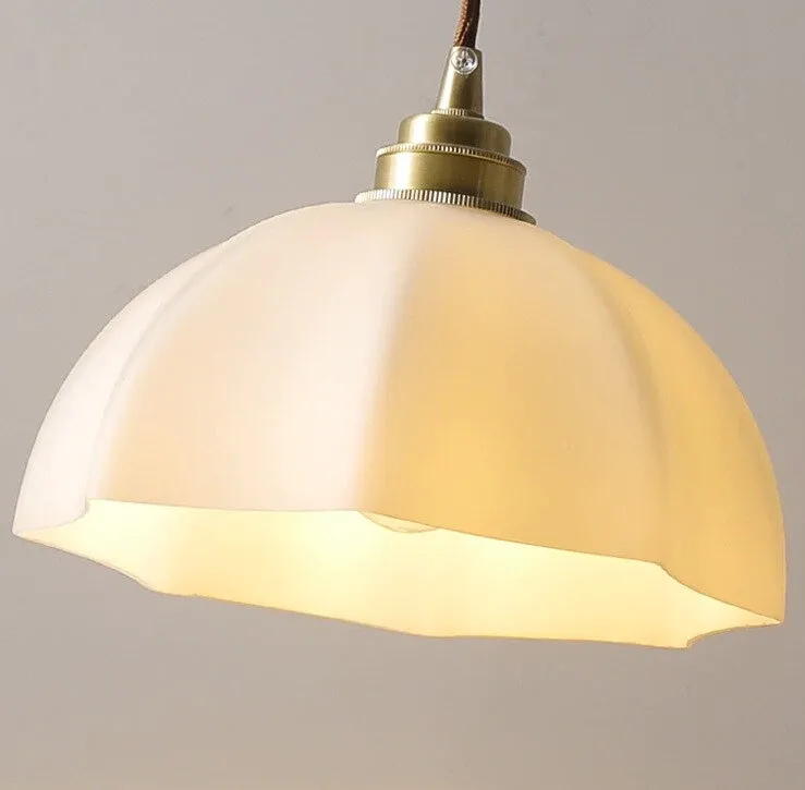 Klimt Glass and Brass Pendant Light