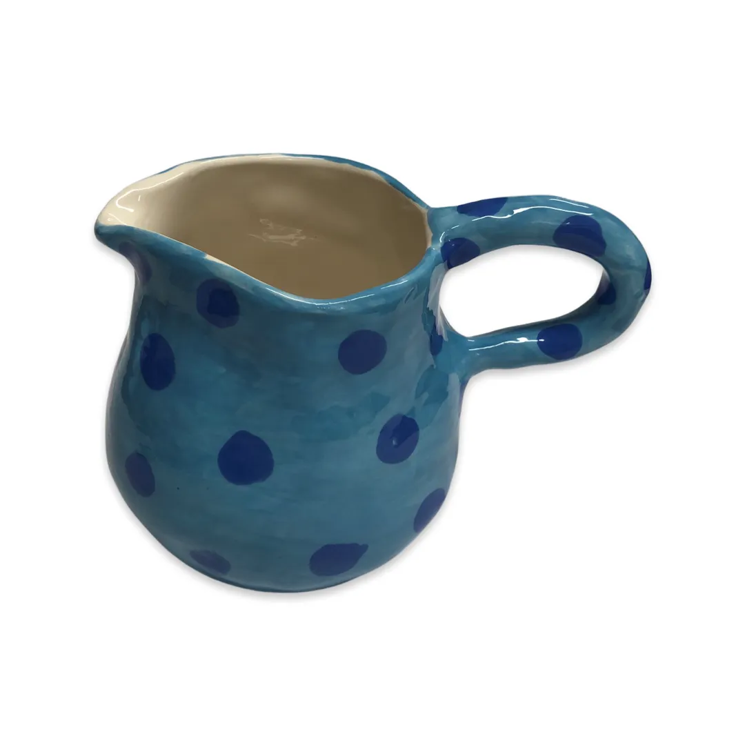 Large Jug with Blue Dots