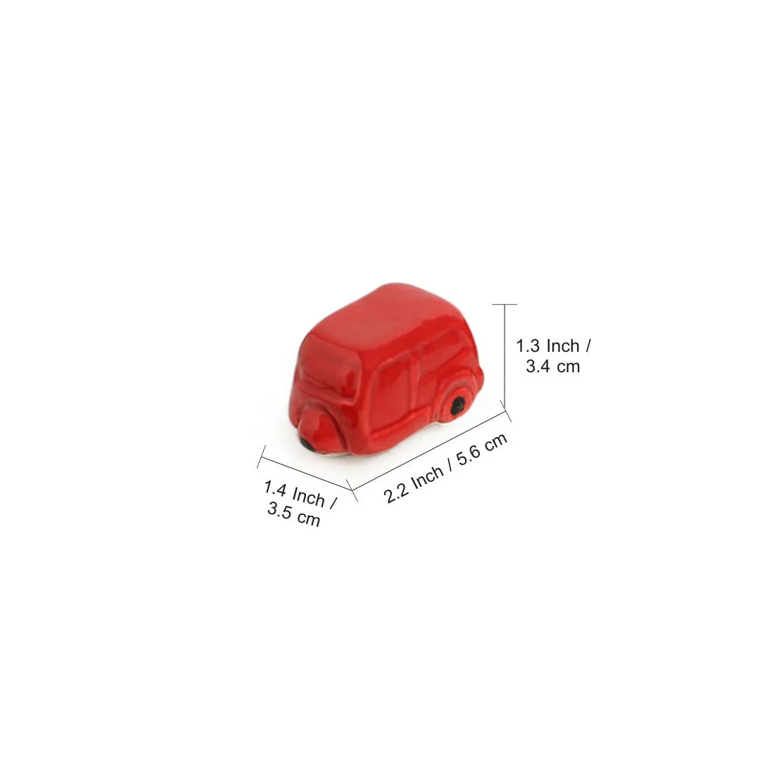 'Mini Cars' Hand-Painted Miniature Décorative Showpieces In Ceramic (Set of 5)