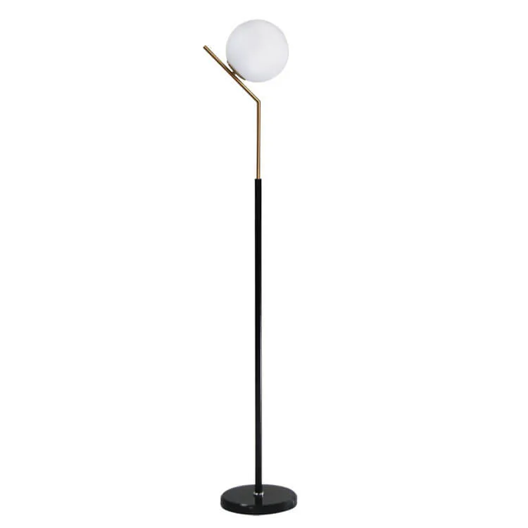 Modern Creative Wrought Iron Long Sphere 1-Light Standing Floor Lamp
